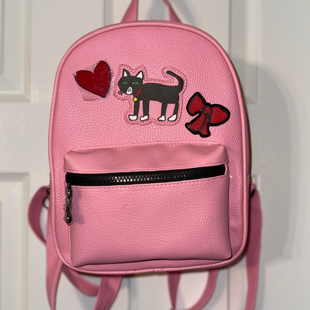 Marc Tetro Pink Cat Backpack